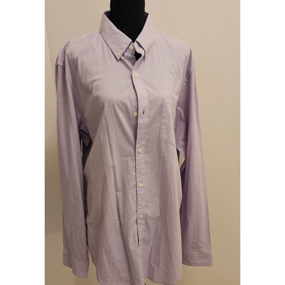 Banana Republic Soft Wash Men's Purple Long Sleeve Button Shirt SZ Tall X-LG NWT - Picture 1 of 8